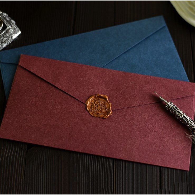 Wax Seal Letter Kit - 비즈니스 생일용 빈티지 종이 봉투 1개,