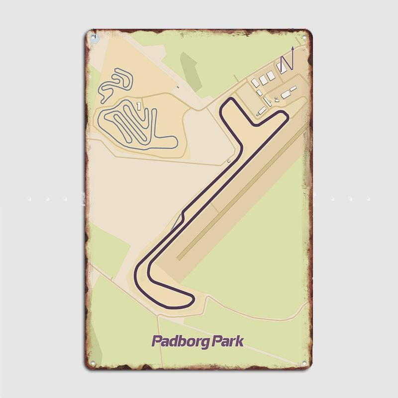 Custom Map Poster - 패드보르그 파크 레이스 트랙 맵 포스터