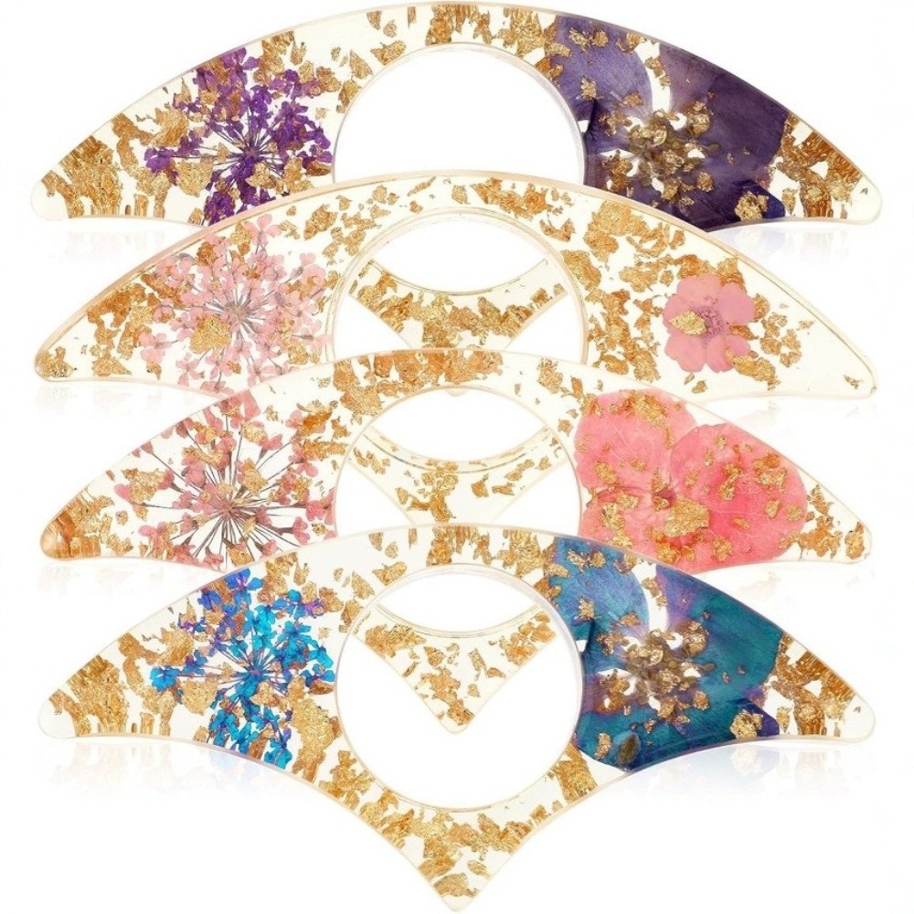 4개입 선물용 드라이플라워 레진 북 페이지 홀더 투명  - Dried Flower Bookmark 리뷰 및 가격