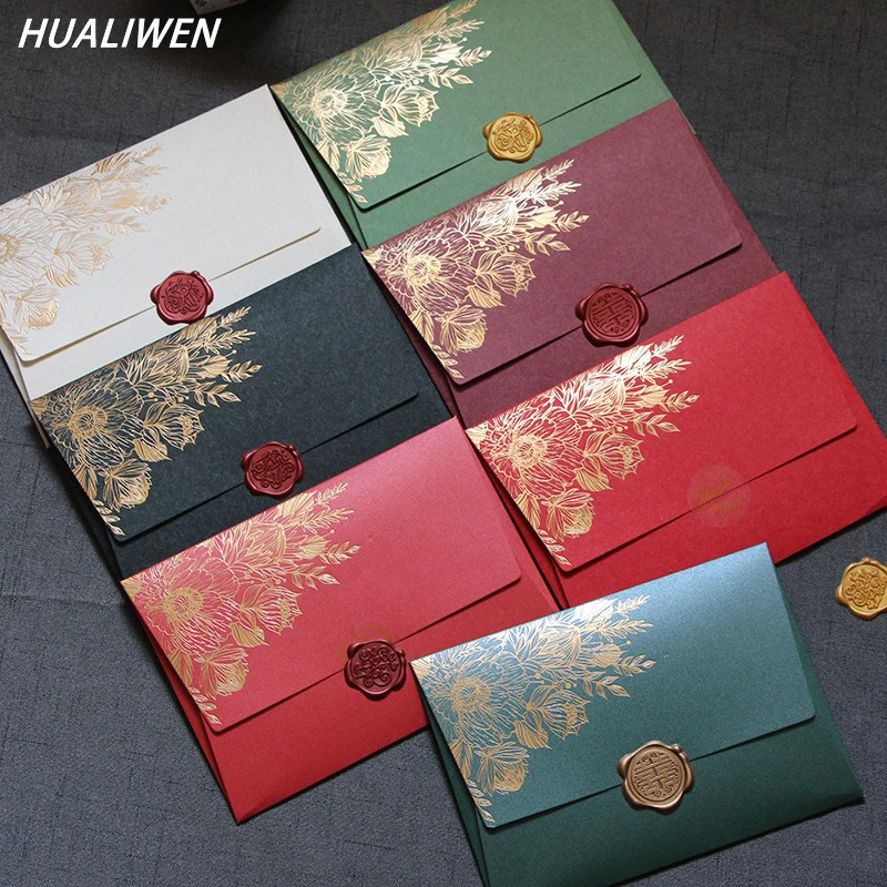10pcs/패킷 고급 진주 종이 봉투 결혼식 초대장 유 - Wax Seal Letter Kit 리뷰 및 가격