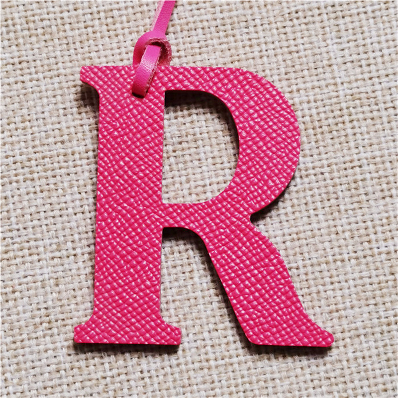 럭셔리 천연 가죽 이니셜 대문자 키체인 배낭 펜던트,  - Monogram Keychain Leather 리뷰 및 가격