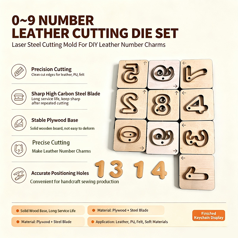 0-9 숫자 가죽 키체인 공예용 커팅 몰드 알파벳 숫자 - Monogram Keychain Leather 리뷰 및 가격