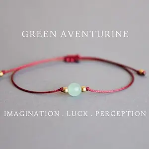 녹색 어벤츄린 크리스탈 낙천주의 기쁨 행운을 빌어요 성 - Coordinates Bracelet 리뷰 및 가격