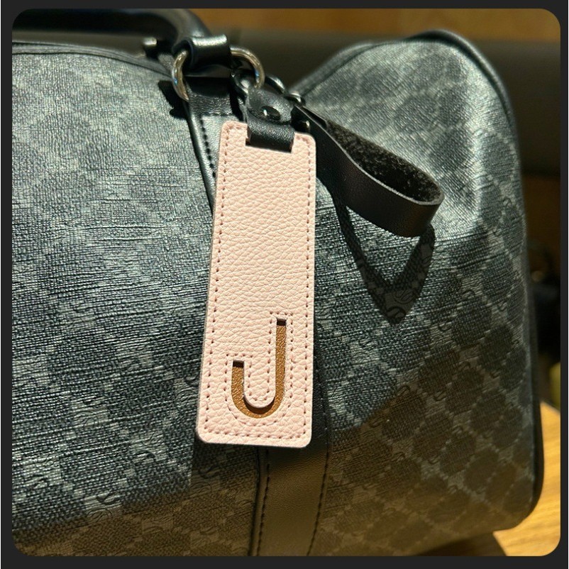 클래식 PU 가죽 키체인 A-Z, 26 이니셜 참 키링 - Monogram Keychain Leather 리뷰 및 가격