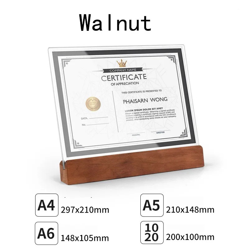 아크릴 사진 프레임 홀더 투명 A4/A5/A6 그림 인 - Engraved Wood Frame 리뷰 및 가격