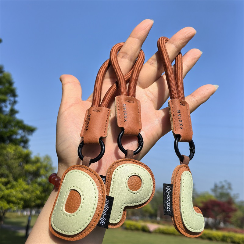A~Z 가죽 이니셜 키체인 땋은 팔찌 펜던트 열쇠고리  - Monogram Keychain Leather 리뷰 및 가격