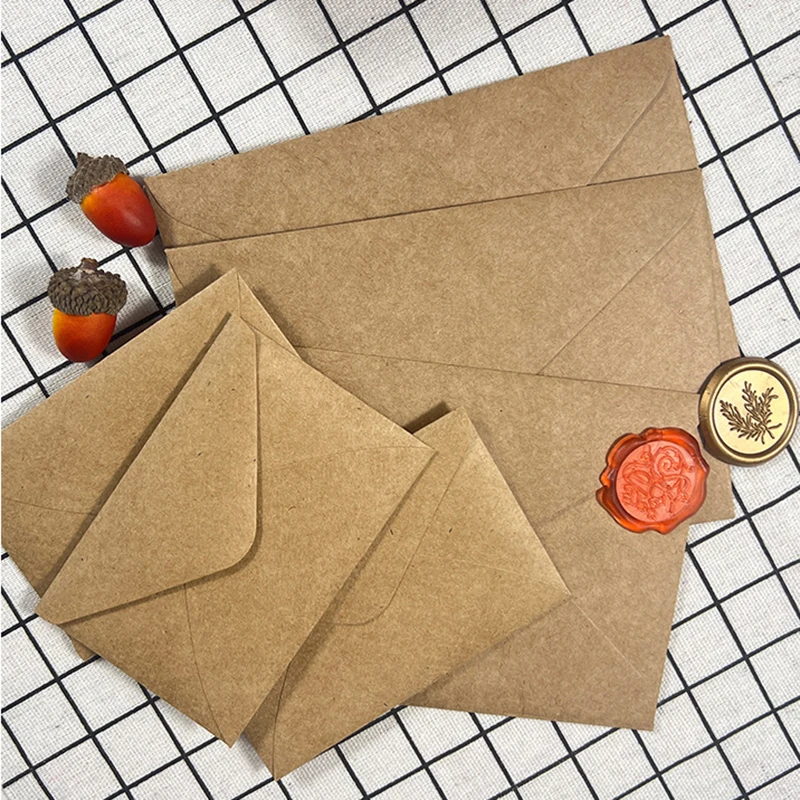 50pcs 크래프트 갈색 종이 봉투 108x158mm  - Wax Seal Letter Kit 리뷰 및 가격