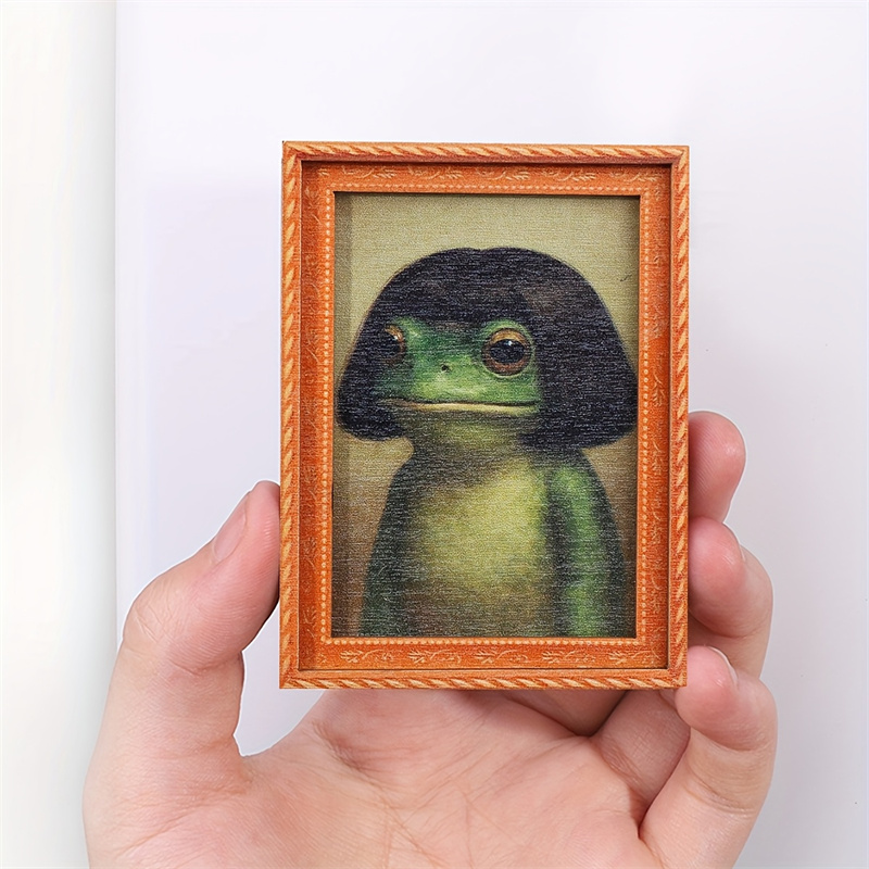 미니 나무 사진 프레임 개구리 냉장고 자석 재미있는 녹 - Engraved Wood Frame 리뷰 및 가격